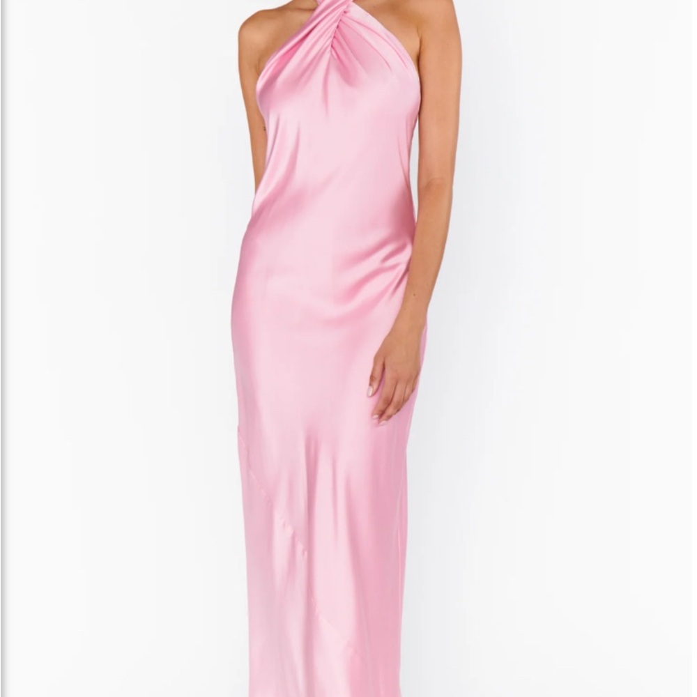 Show Me Your MuMu Jasmine Halter Dress - Pink - Bridesmaid/Wedding guest dress